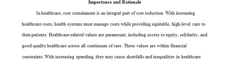 Apply economic concepts to the design of quality improvement plans for a healthcare facility.  