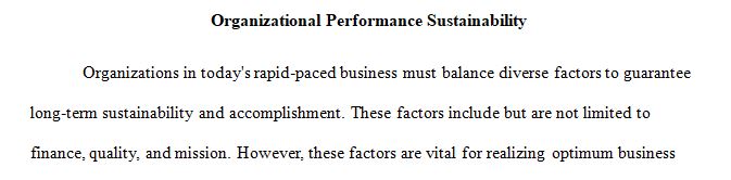 Discuss the importance of balancing finance