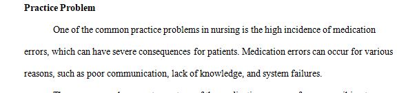  Framing a practice problem as a critical question with measurable outcomes  