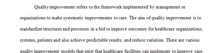 Identify improvement opportunities based on performance measurement. 