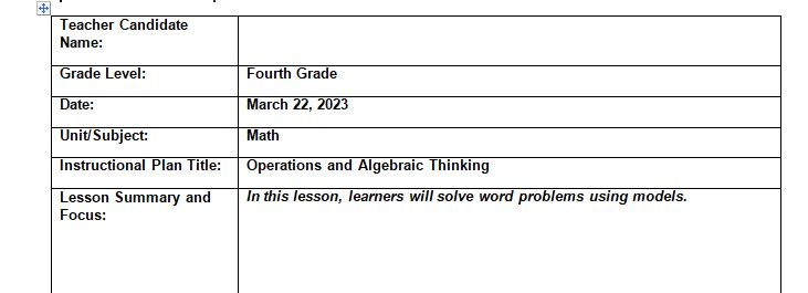 It is important for teachers to plan meaningful learning progressions in their lessons to help with this learning process