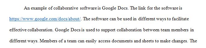 Name the collaborative software solution and provide the link to the software’s website.