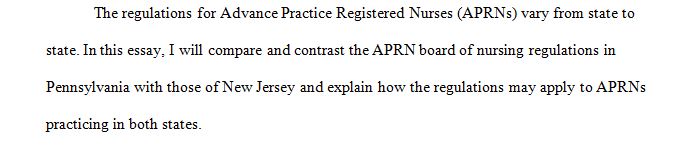 Professional nursing and state-level regulations