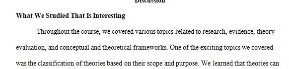 Reflection papers are designed to formally consider what you have been learning