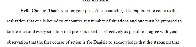 The Case Study was Danielle's client George