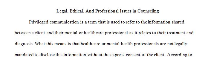 The basis of trust in a counseling relationship is vital to the therapeutic relationship. 