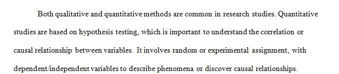 The theoretical foundations of qualitative and quantitative methods are very different