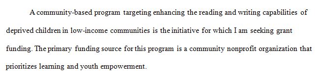 A grant writer can start to estimate a project’s direct and indirect costs once the timeline of activities