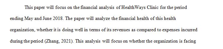 Describe the results of each statement analysis