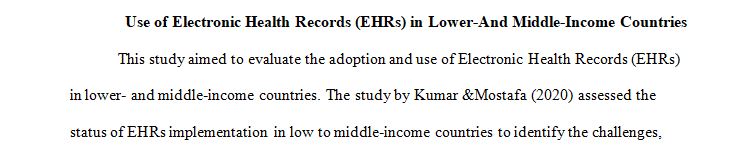 Describing the adoption and use of one administrative or clinical information system