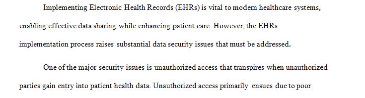 Develop data security measures and system policies