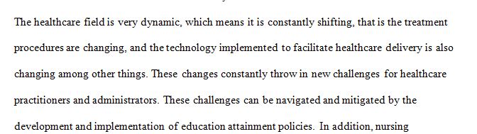 Develop institutional, local, state or federal policy initiatives.   