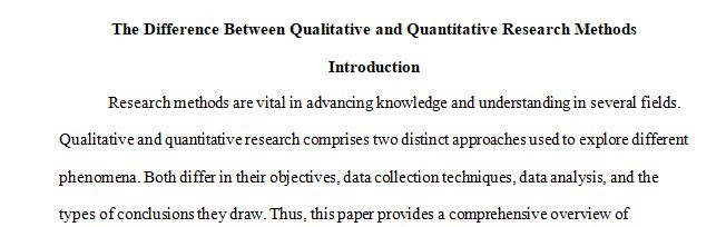 Differentiating Between Qualitative & Quantitative