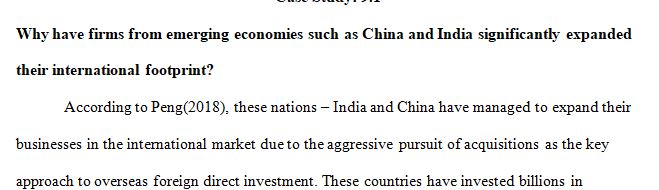 Emerging Markets: Emerging Acquirers from China and India