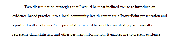 Evidence-based practice implementation improves quality improvement in any organization