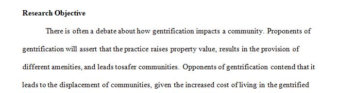 Gentrification and Crime Rate in the Upper East Side of Manhattan