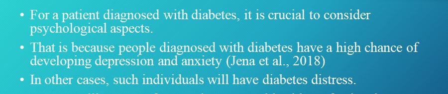 Intervention or new treatment tool for the management of diabetes in adults or children