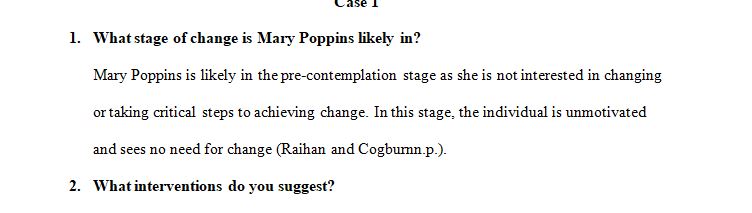 Mary Poppins is a 56-year old woman with hypertension