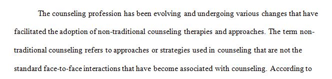 Risks of Telehealth and Non-traditional Counseling