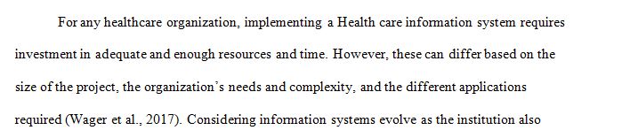 Search the literature for a recent article on an HCIS implementation project.  