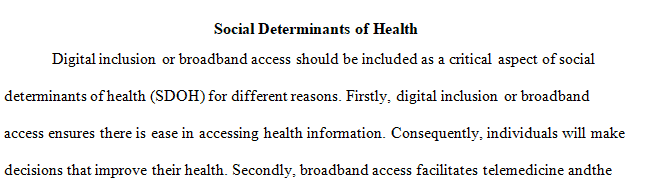 Social Determinants of Health