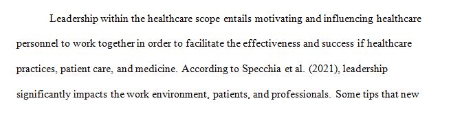 The role a leader plays in today’s healthcare setting is much different than the role in the past.