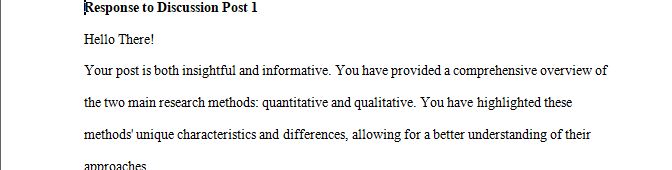 The two main research methods are quantitative and qualitative