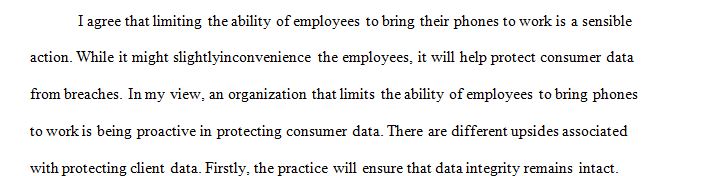 Where the company has to take any measures that the company can afford to take when it comes to protecting the customers’ data there are limitations