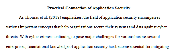 Application Security – Practical Connection Assignment