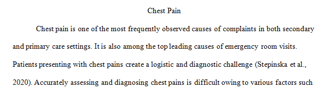 Describe how a 42-year-old female with chest pain should be evaluated