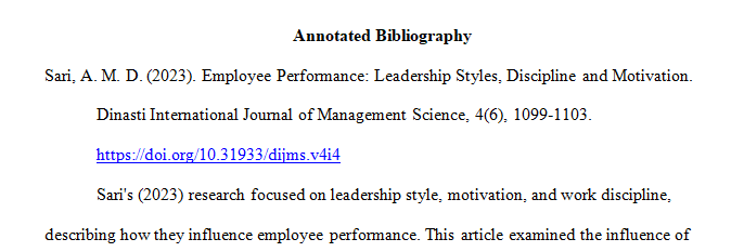 Management and Leadership Issues by Maslow