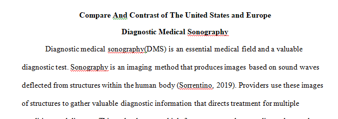 Research paper on diagnostic medical sonography