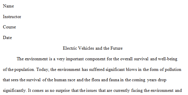 Your final writing assignment is an argument paragraph