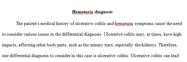 A 20-year-old male presents complaining of hematuria