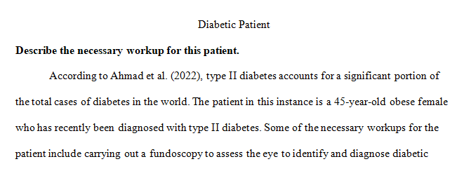 A 45-year-old obese female is newly diagnosed with Type II diabetes. 