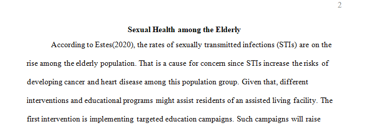 An increasing number of geriatric patients live in assisted living facilities