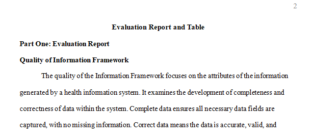 Analyze the frameworks for evaluating the impact of an information system and system change