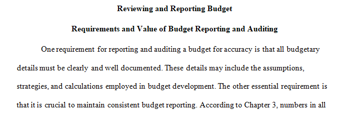 As an administrative officer in criminal justice, you will be required to understand the accounting of all costs