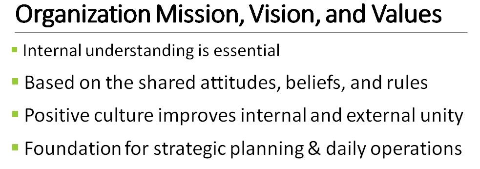 Prepare a slide PowerPoint presentation, with speaker notes, that examines the significance of an organization's culture. 