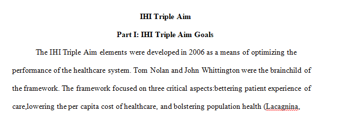 Read the IHI Triple Aim Initiative page on the Institute for Healthcare Improvement’s (IHI) website