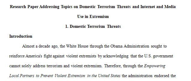 Strategic Implementation Plan for Empowering Local Partners to Prevent Violent Extremism in the United States