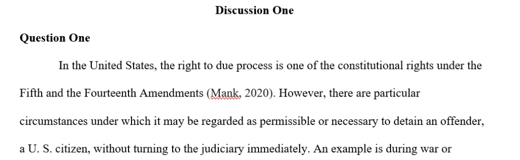 Situations in which it might be permissible or even necessary to hold a U.S. citizen in custody