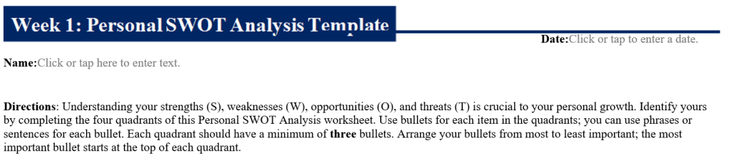 Student IT SWOT Analysis