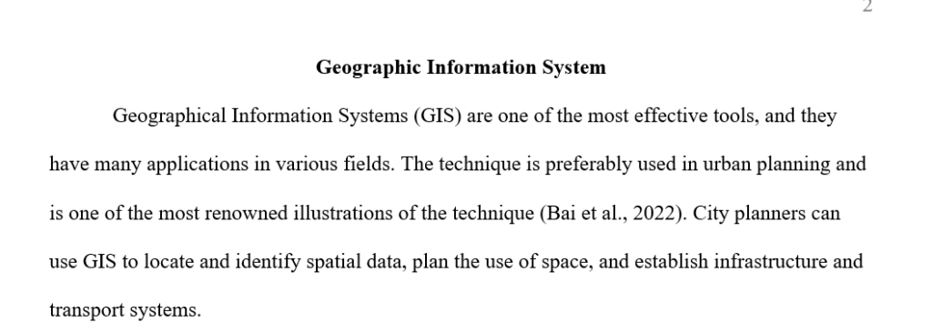 What are three applications of a geographic information system