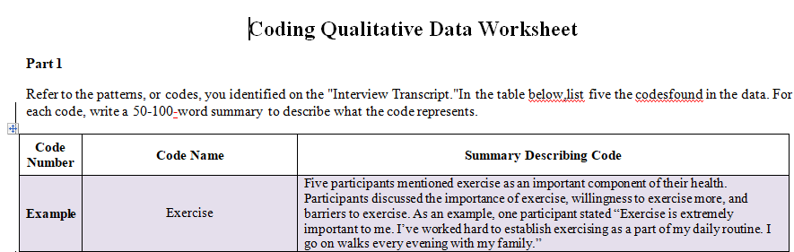 Practice interpreting qualitative interview transcripts by recognizing patterns