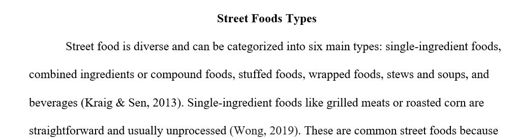 Types of Street Food