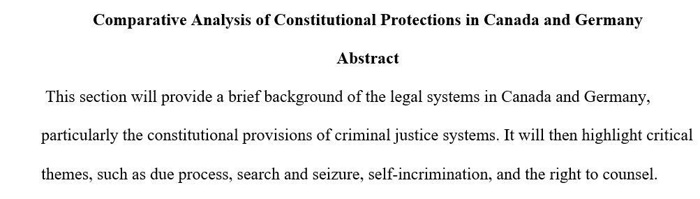 Compare and contrast the legal systems of two countries
