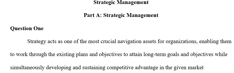 Strategic Management