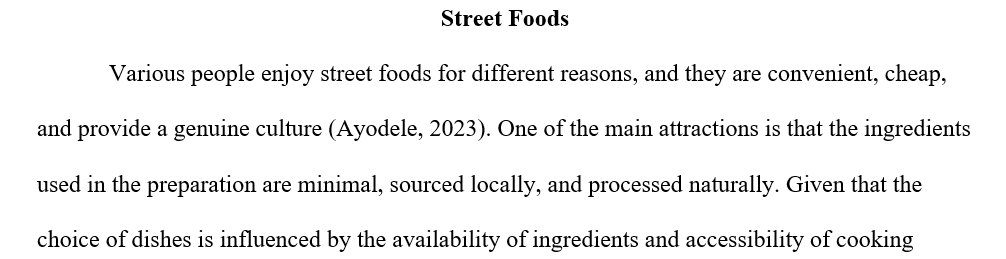 What appeals to people about street food