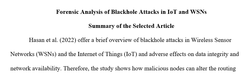 Case study discussing network forensics